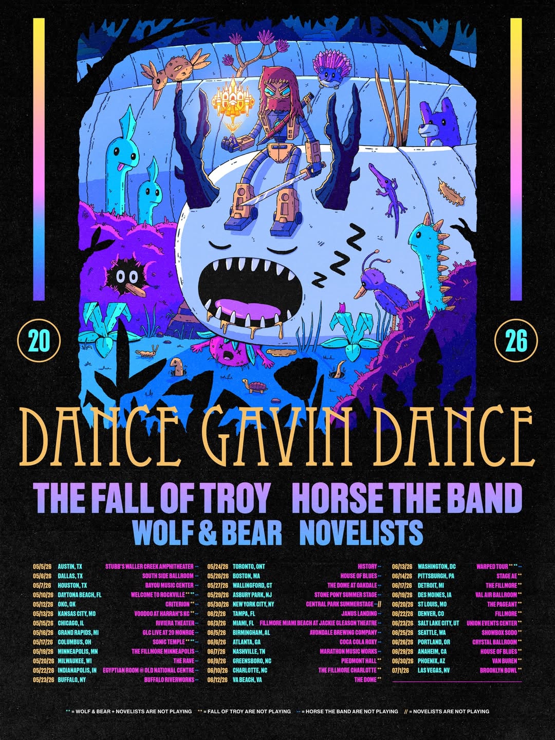 Wolf and Bear Tour Poster 2026